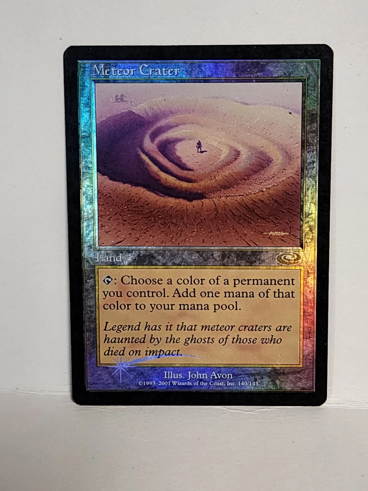 1x FOIL Meteor Crater, LP, Planeshift (PLS), Magic: the Gathering, MtG