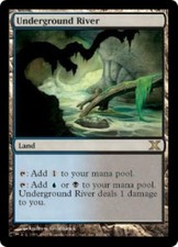 WOTC MtG MtG10th Ed Underground River (R) (Foil) EX