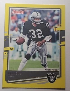 MARCUS ALLEN 2020 Donruss Yellow Press Proof #204 LAS VEGAS RAIDERS - Picture 1 of 2