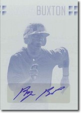 BYRON BUXTON 2013 Rize Rookie Autograph Printing Press Plate RC 1/1