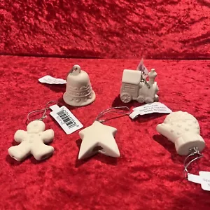 Provo Crafts Bisque Ornaments (5) - Picture 1 of 2