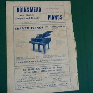 vintage advertise J.B. CRAMER & Co Ltd, Pianos,  Kensington - Photo 1/2