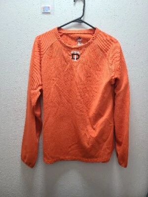 Majestic Logo (TD) Therma Base Orange Pullover Mens Size Small Good Condition  - Image 1 of 4