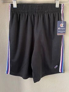 Champion Black Side Stripe Athletic Shorts - Picture 1 of 9