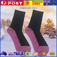 Aluminized Fibers Socks Heat Fiber Insulation Below Skiing Sports Socks (Pink)