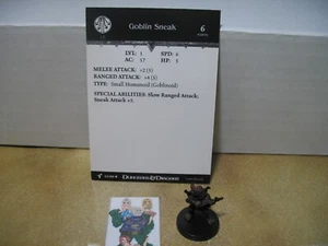 =Dungeons and Dragons D&D HARBINGER Goblin Sneak 42/80 with card= - Picture 1 of 1