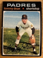 1971 Topps Tommy Dean Baseball Card #364 Padres Shortstop Low-Grade PR/FR