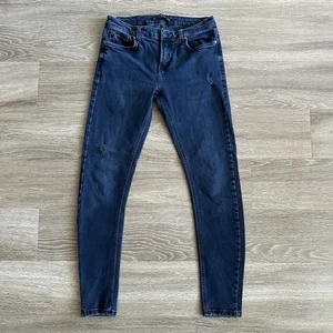 Pantalones de mezclilla ajustados azules para mujer Zara 8 - Imagen 1 de 16