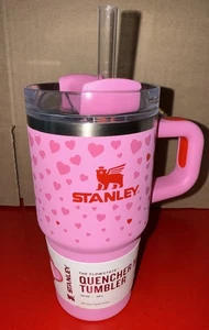 Stanley Valentine's Day 20oz Tumbler Pink Sweet Hearts Exclusive *NEW* - Picture 1 of 5