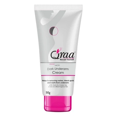 Pack of 5 | Qraa Advance Lacto Dark Underarm Cream 50g | Even Tone & Brightening - Image 1 of 4