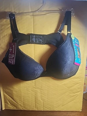 Sujetador para mujer Vanity Fair 2131101 Ego Boost talla 38B nuevo con etiquetas negro Foto 1 de 4