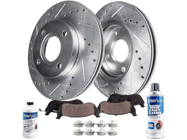 Pastilha de freio dianteiro e kit de rotor para 2007-2012 Nissan Versa 2008 2009 2010 SZ783QJ - Imagem 1 de 1