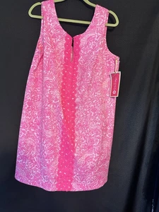 Vestido Vaina LILLY PUTLITZER para Target Nuevo con Etiquetas para Mujer 2 Texturas Cortas Rosa Blanco - Imagen 1 de 7
