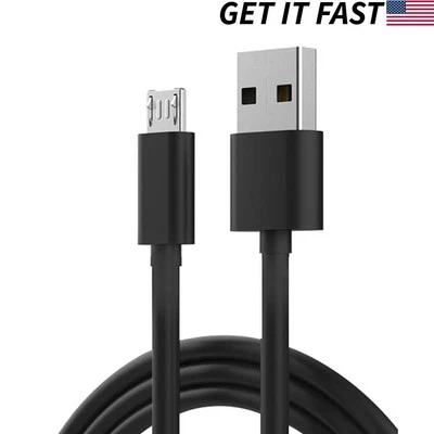 Micro-USB Charger Data Cable for Motorola Moto X Droid Razr Maxx Ultra, Black - Image 1 of 2