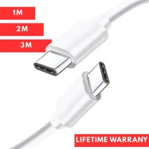 USB-C to USB C Fast Charger Cable PD Dual Type-C Phone Charging Data Sync 2M 3M - Picture 1 of 11