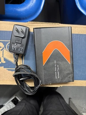 ATLONA AT-HD500 VGA to HDMI Converter / Scaler 1080p W/ Power Supply  (BINA001A) - Image 1 of 4