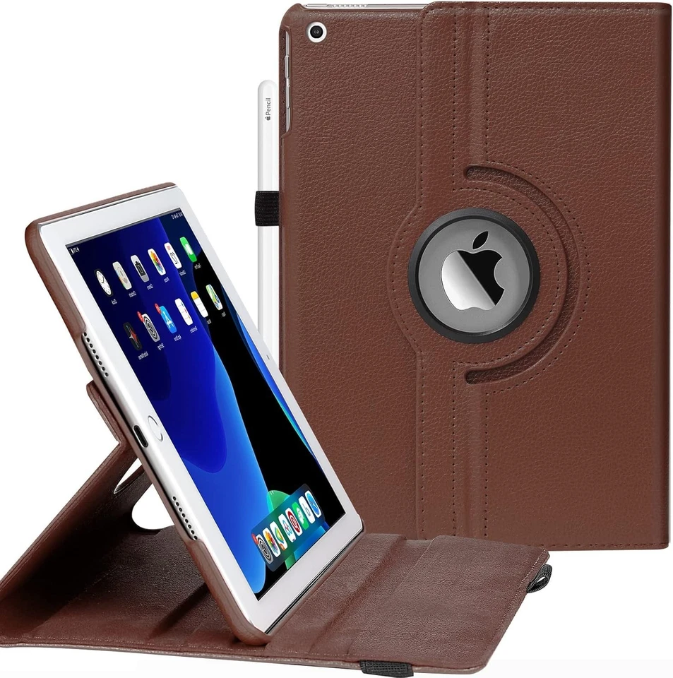 For iPad 10th 9th 8th 7th 6/5th Gen Leather Smart Flip Case Rotating Stand Cover - Image 1 of 1