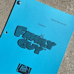 Family Guy Original 2005 Production Used Table Draft Script Seth MacFarlane - Picture 1 of 13