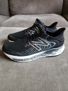 Size 9.5 - New Balance Men's Fresh Foam 1080v11 Black White Athletic Shoes - Picture 1 of 20
