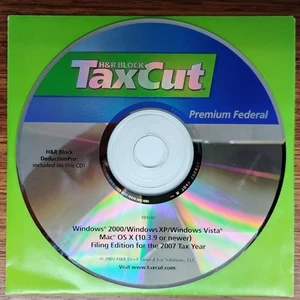 H&R Block TaxCut Premium Federal for Tax Year 2007 - Picture 1 of 1