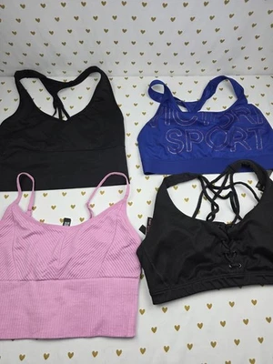 Victorias Secret lot of 4 MEDIUM Sports Bras Active Tank Tops Exercise Support - Image 1 of 3