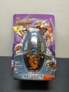 NEW! 2006 Mega Bloks Plasma Dragons Series 2 Archeaop 9637 Gale Dragon Egg RARE - Picture 1 of 15