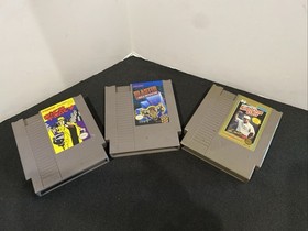 Lot Of 3 NES Games Nintendo Blaster Master Dick Tracy & Fighting Golf