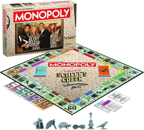 Monopoly Schitt's Creek Edition Board Game TV USAopoly Hasbro 2021 NEW SEALED