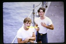 Navy Man with Tattoo on Ship in 1971, Kodachrome Slide aa 8-16b