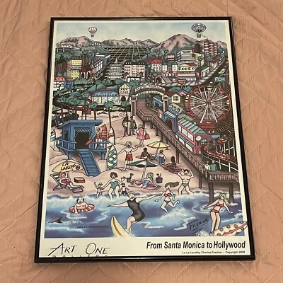 Charles Fazzino La La Land From Santa Monica To Hollywood Art One Gallery 2009 - Image 1 of 4