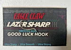 Vintage Eagle Claw Good Luck Angelhaken Made in USA Neu in Verpackung - Bild 1 von 4