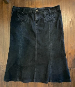 CATO Womens Denim SKIRT Blue Full Modest Modesty Size 18 - Picture 1 of 3