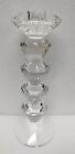 Faceted Sparkles Crystal Taper Candlestick /Holder  7.5? By Simon Designs