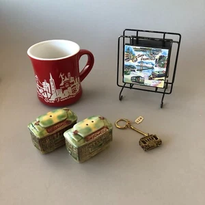 Colección de recuerdos vintage de San Francisco - Lote de 4 de cerámica y metal - Imagen 1 de 9