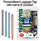 Personalized Vancouver Hockey Luggage Tag