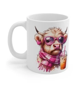 Taza de café de vaca Highland para amantes de los animales - taza femenina divertida - taza de granja occidental - Imagen 1 de 13