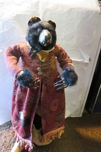 27" RATTO TALPA HALLOWEEN MITICO GOTICO INQUIETANTE SPAVENTOSO MOHAIR? BAMBOLA POSABILE - Foto 1 di 18