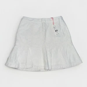 NWT Vineyard Vines White Eyelet Cotton And Linen Skirt MSRP $128 Size 00 - Bild 1 von 7