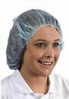 100 Disposable Blue Bouffant Caps 21" Food Catering Restaurant Hair Net Mop