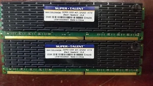 Super Talent 4GB 2x2GB PC3-10600 DDR3 1333MHz Desktop RAM Memory - Picture 1 of 1
