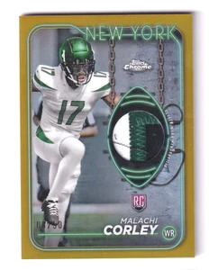 2024 Topps Chrome ROOKIE RELIC GOLD REFRACTOR #CRR-MC MALACHI CORLEY RC 5/50 - Picture 1 of 2