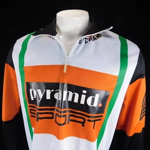 Suéter deportivo Black Pyramid para hombre blanco naranja 1/4 con cremallera talla L - Imagen 1 de 13