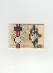 2001-02 Fleer Platinum National Patch Time Stromile Swift Material Grizzlies