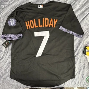 Jackson Holliday Jersey Baltimore Orioles Black City Edition Rookie #7 Large Men - Picture 1 of 6
