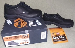 Timberland Pro Stockdale Oxford WP Boot 15 Black NEW/BOX Alloy Safety Toe Shoe - Picture 1 of 14