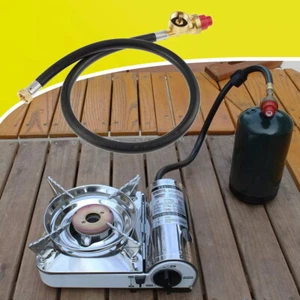 Fuel Propane Butane Gas Camping Stove Replacement 27.5 Inch Regulator With Hose - Picture 1 of 7