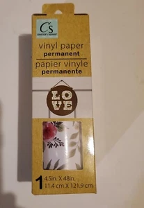 Floral vinyl paper permanent 4.5in X 48in - Picture 1 of 4