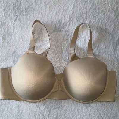 Sujetador con aros de cobertura completa figura completa espalda Vanity Fair Beauty beige talla 44C Foto 1 de 4
