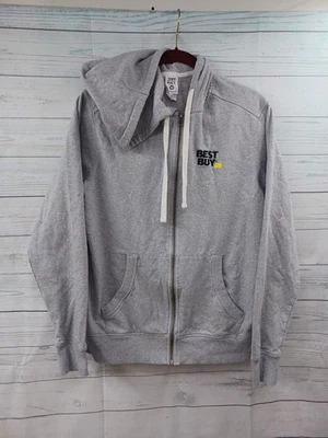 Sudadera con capucha Best Buy de colección para hombre talla M gris cremallera completa tela reciclada  Foto 1 de 4