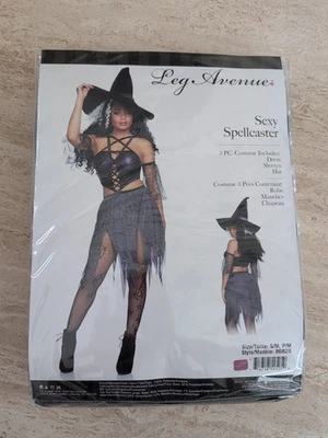 Sexy Spellcaster Adult Women's Costume Size S/M By Leg Avenue #86829 New - Image 1 of 4